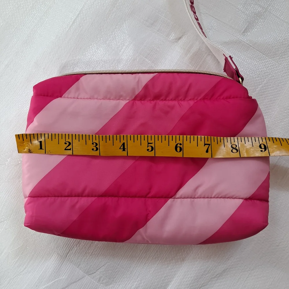 Estee Lauder Pink Puffy Padded Zippered Cosmetic Bag